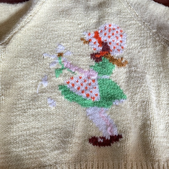 Vintage Holly Hobby Handknit Cardigan Sweater - Picture 5 of 5